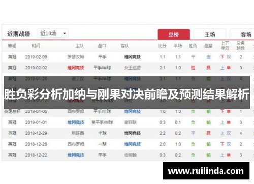 胜负彩分析加纳与刚果对决前瞻及预测结果解析